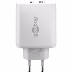 Goobay 65412 Caricabatterie per dispositivi mobili Cuffie, Computer portatile, Smartphone, Tablet Bianco AC Interno