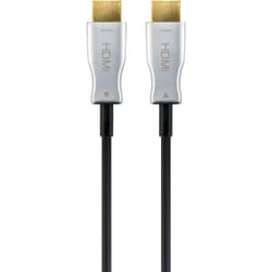 Goobay 65566 cavo HDMI 10 m HDMI tipo A (Standard) Nero, Argento
