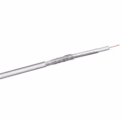 Goobay 67018, 100 m, Coassiale, Coassiale, Bianco