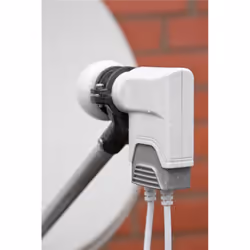 Goobay 67271 convertitori abbassatore di frequenza Low Noise Block (LNB) Grigio, Bianco