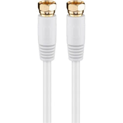 Goobay 67293 cavo coassiale 5 m Tipo F Bianco