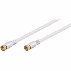 Goobay 67293 cavo coassiale 5 m Tipo F Bianco