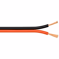 Goobay 67730, Alluminio rivestito di rame (CCA), 25 m, Nero, Rosso