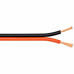 Goobay 67740, Alluminio rivestito di rame (CCA), 50 m, Nero, Rosso