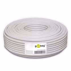 Goobay 67740 cavo audio 50 m Nero, Rosso