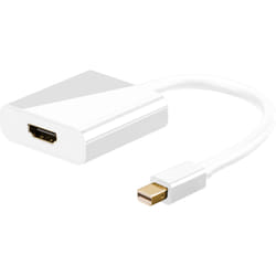 Goobay miniDisplayPort/HDMI 0,1 m HDMI tipo A (Standard) Bianco