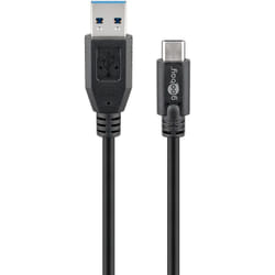 Goobay 67890 cavo USB 1 m USB A USB C Nero