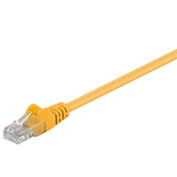 Goobay 68341 cavo di rete Giallo 0,5 m Cat5e U/UTP (UTP)