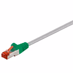 Goobay 68459, 2 m, Cat6, S/FTP (S-STP), RJ-45, RJ-45, Verde, Grigio