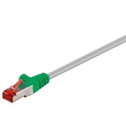 Goobay 68459 cavo di rete Verde, Grigio 2 m Cat6 S/FTP (S-STP)