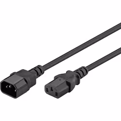 Goobay 68602 cavo di alimentazione Nero 1,5 m IEC C14 IEC C13