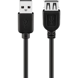 Goobay 68622 cavo USB USB 2.0 0,3 m USB A Nero