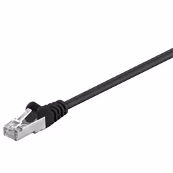 Goobay 68704, 0,25 m, Cat5e, F/UTP (FTP), RJ-45, RJ-45, Nero