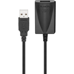 Goobay 68876 cavo USB USB 2.0 5 m USB A Nero