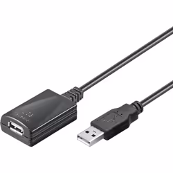 Goobay 68876 cavo USB USB 2.0 5 m USB A Nero