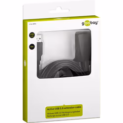 Goobay 68876 cavo USB USB 2.0 5 m USB A Nero