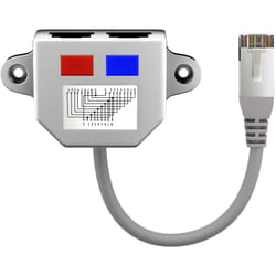 Goobay 68911 cavo di rete Grigio 0,15 m