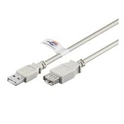 Goobay USB Verl AA 500 HiSpeedCert 2.0 5m cavo USB USB A Grigio