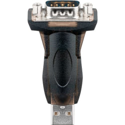 Goobay 69822 adattatore per inversione del genere dei cavi USB RS-232 Nero