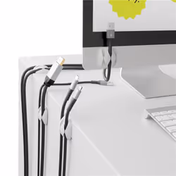 Goobay 70373 organizer per cavi Scrivania Canale di gestione dei cavi Bianco 4 pz - Vista aggiuntiva 6