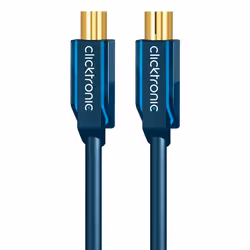 ClickTronic 10m Antenna Cable, 10 m, Coax M, Coax FM, Blu