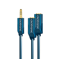 ClickTronic 70491 cavo audio 0,1 m 3.5mm Blu