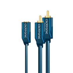 ClickTronic 70493 cavo audio 0,1 m RCA 3.5mm Blu