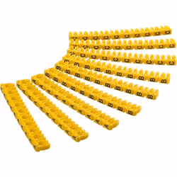 Goobay 72516, Giallo, PVC, 90 pz, Nero, 2,8 - 4,6 mm