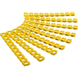 Goobay 72518 segnacavo Giallo PVC 90 pz