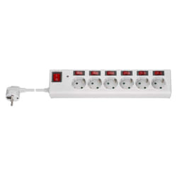 Goobay 72568 protezione da sovraccarico Bianco 6 presa(e) AC 230 V 1,5 m
