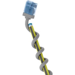 Goobay 74220 cavo di rete Grigio 0,25 m Cat6a U/UTP (UTP)