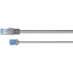 Goobay 74220 cavo di rete Grigio 0,25 m Cat6a U/UTP (UTP)