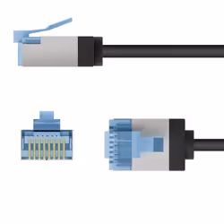 Goobay 74315 cavo di rete Nero 0,15 m Cat6a U/FTP (STP) - Vista aggiuntiva 3
