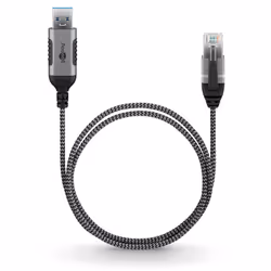 Goobay 74396 adattatore per inversione del genere dei cavi USB 3.0 type A RJ45 Nero, Argento - Vista aggiuntiva 5