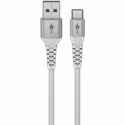 Goobay 74529 cavo USB USB 2.0 0,5 m USB C USB A Bianco