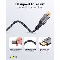 Goobay 75686 cavo DisplayPort 3 m Nero - Vista aggiuntiva 3