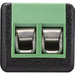 Goobay 76740 morsettiera Nero, Verde