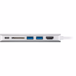 Goobay 76788 replicatore di porte e docking station per laptop USB tipo-C Argento - Vista aggiuntiva 4