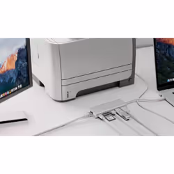 Goobay 76788 replicatore di porte e docking station per laptop USB tipo-C Argento - Vista aggiuntiva 7