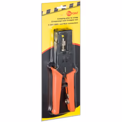 Fixpoint 77268 pinza crimpatrice Nero, Arancione