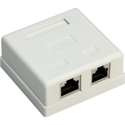 Goobay 77635 cassetta di scarico RJ-45 Bianco