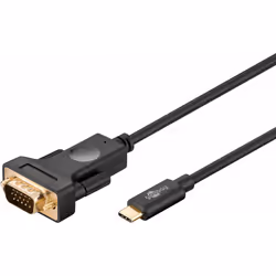 Goobay 79293, 1,8 m, VGA (D-Sub), USB tipo-C, Maschio, Maschio, Dritto