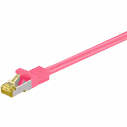 Goobay 91587, 1 m, Cat7, S/FTP (S-STP), RJ-45, RJ-45, Magenta