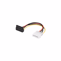 Goobay CAK SATA 4P/S-ATA POWER ADAPTOR R/A, 0,13 m, Multicolore