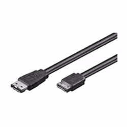 Goobay CAK SATA/eSATA 300-050 0.5m, 0,5 m, Maschio/Maschio, Nero