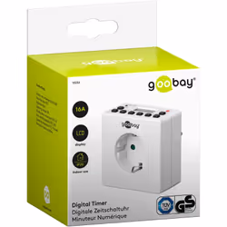 Goobay 93256 timer elettrico Bianco Timer giornaliero/settimanale - Vista aggiuntiva 6