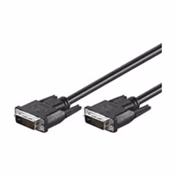 Goobay 0.5m Dual Link DVI-D Cable, 0,5 m, DVI-D, DVI-D, Nero, Maschio/Maschio