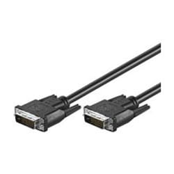 Goobay 0.5m Dual Link DVI-D Cable cavo DVI 0,5 m Nero