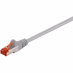 Goobay 93371, 0,25 m, Cat6, S/FTP (S-STP), RJ-45, RJ-45, Grigio