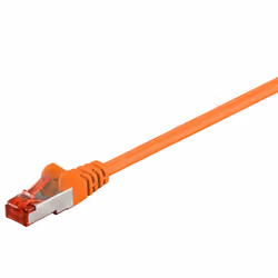 Goobay 93473, 3 m, Cat6, S/FTP (S-STP), RJ-45, RJ-45, Arancione